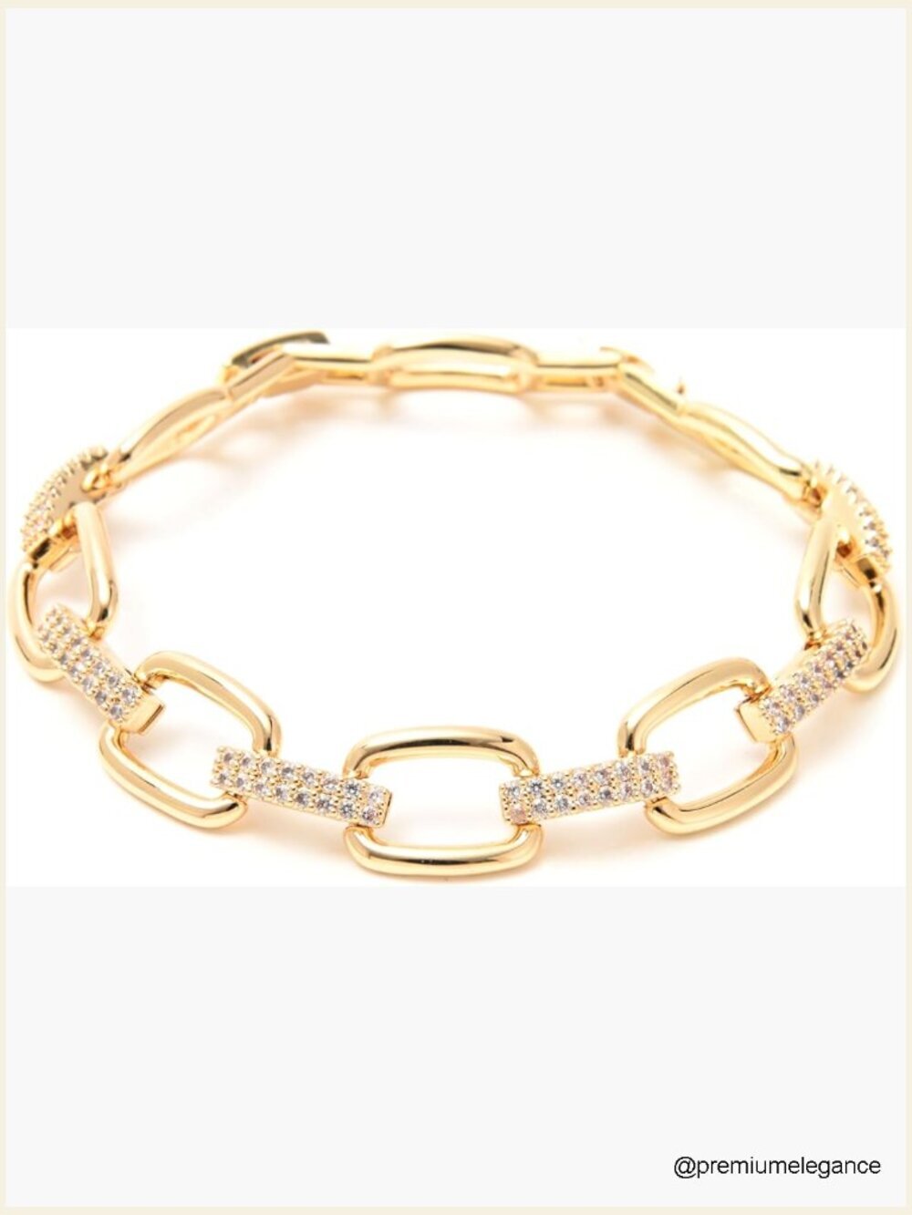 Gold & Silver Heart Toggle Clasp Cuff Bracelet